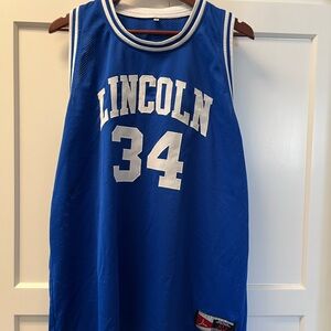 Vintage Lincoln High School (Brooklyn, NY) basketball jersey.